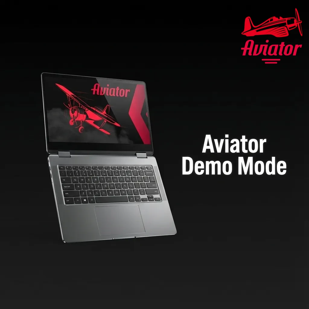 Aviator demo mode game screen showing virtual credits, plane multiplier graph, and non-withdrawable practice winnings