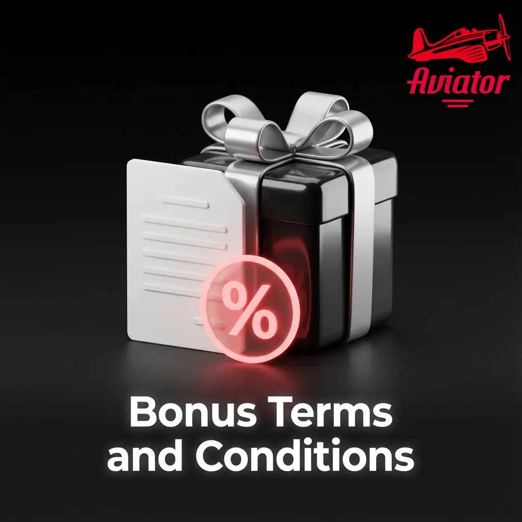 Illustrated “Bonus Terms and Conditions” page listing wagering, time limits, game contribution, max bet, and withdrawal rules.