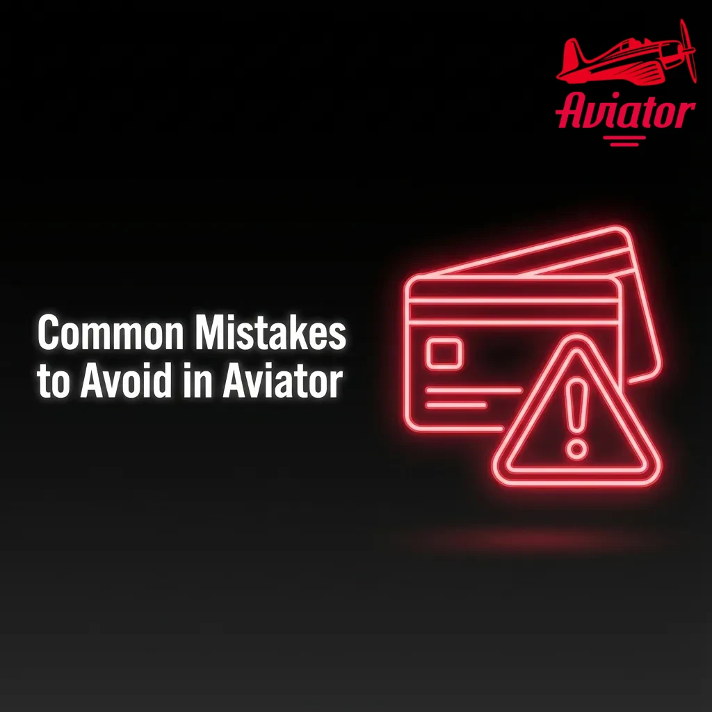 Illustrated guide listing common Aviator betting mistakes with brief tips for safer, more responsible play