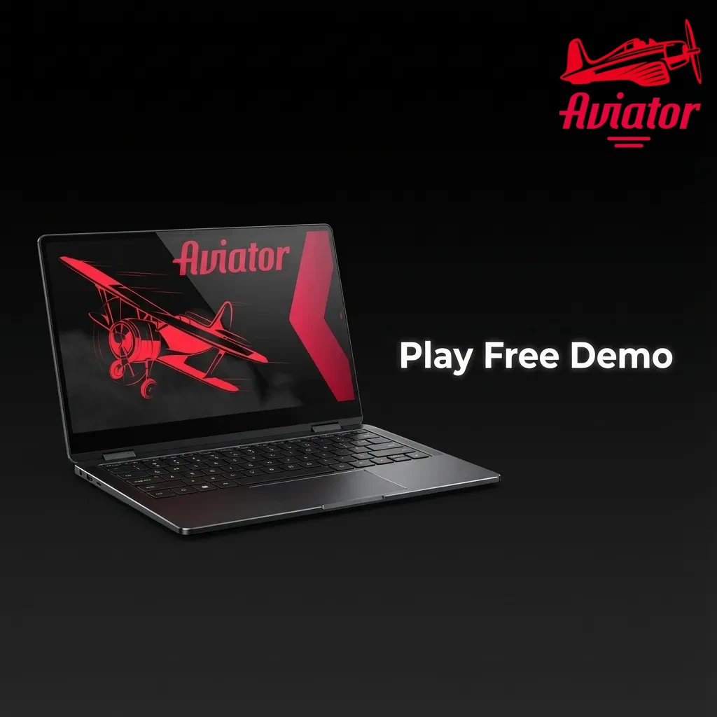 Player trying Aviator game demo on a laptop, testing cashout and auto-bet features risk-free