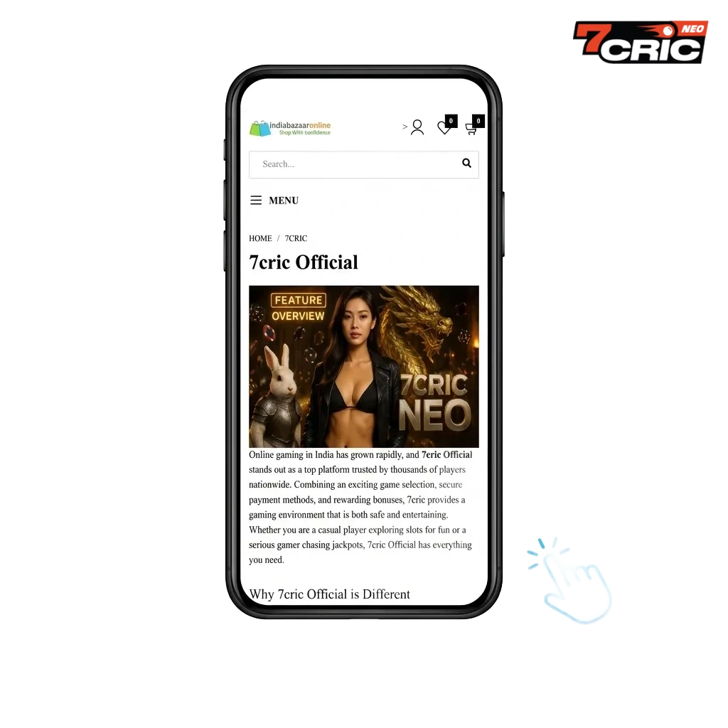 Smartphone screen showing 7cric Aviator game download options for Android APK and iOS PWA in India