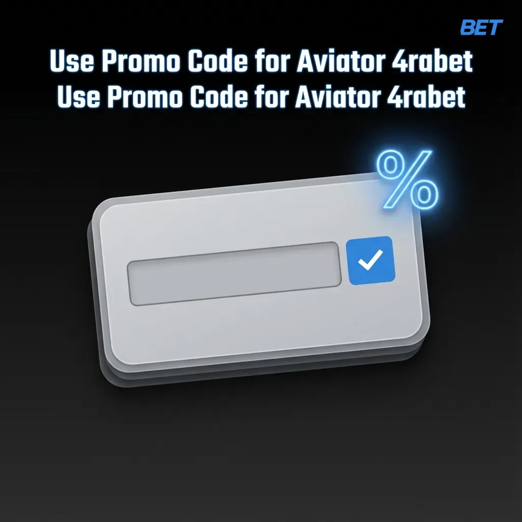 Banner promoting Aviator 4rabet with highlighted promo code “AVIATOR4RA” and instructions to use it for extra betting value