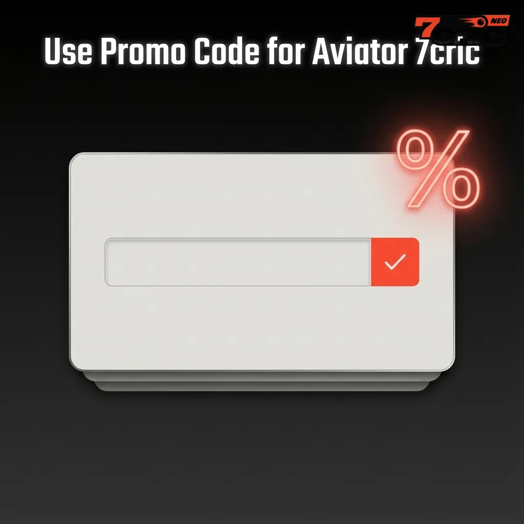 Banner showing “Use promo code AVIATORWIN on 7cric Aviator for extra bonus value during registration or promotions.”