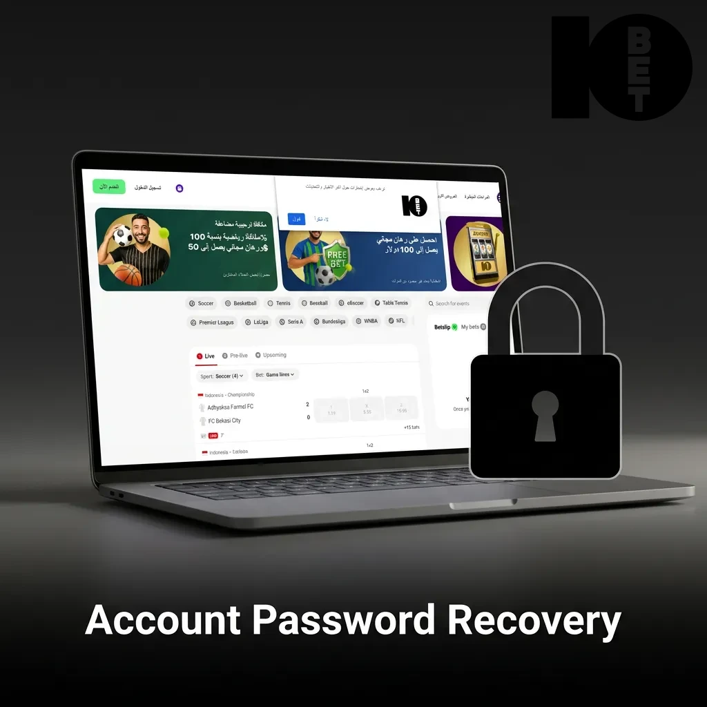 Account password recovery steps showing forgot password link, email verification, and new password creation process