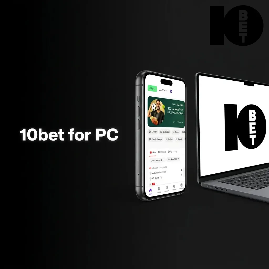 A person accessing 10bet casino and sports betting on a PC browser without software installation required.