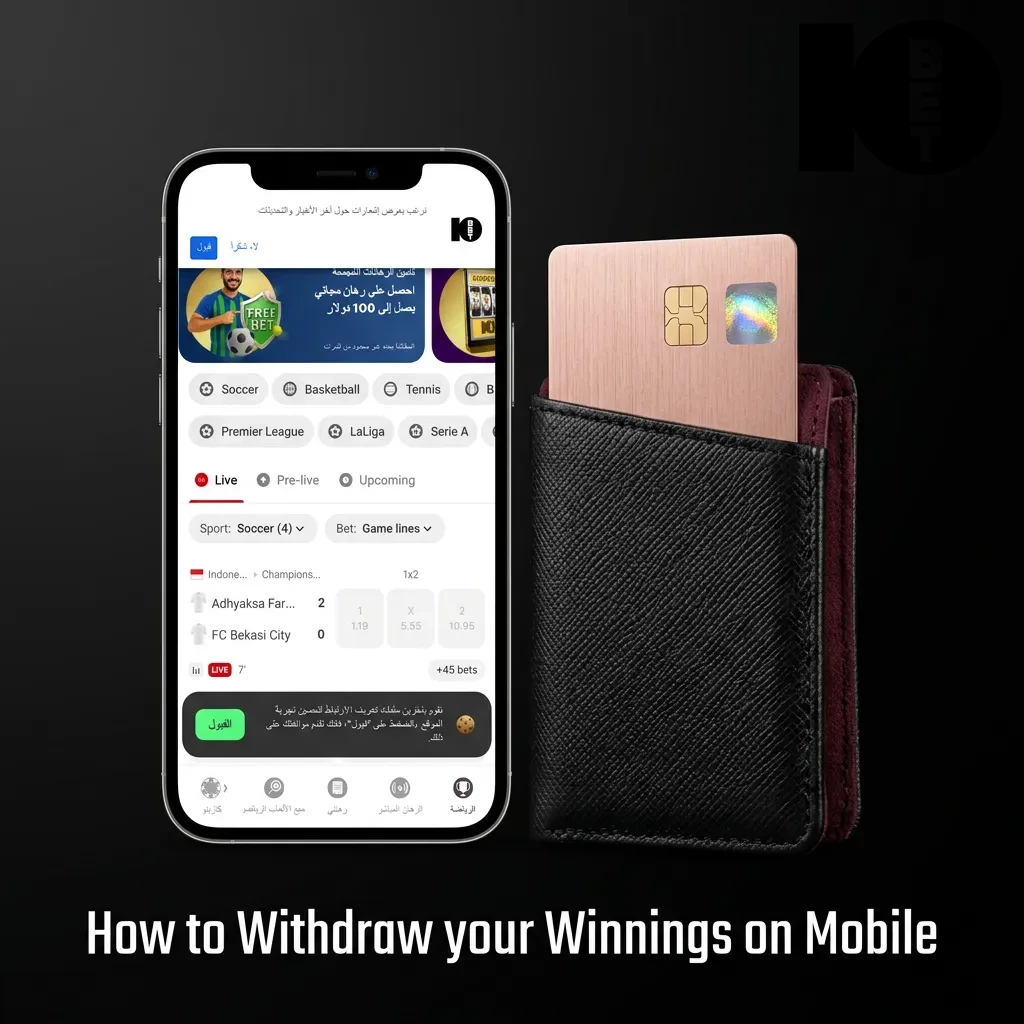 Mobile phone displaying 10bet account withdrawal screen with payment method options and amount entry field.