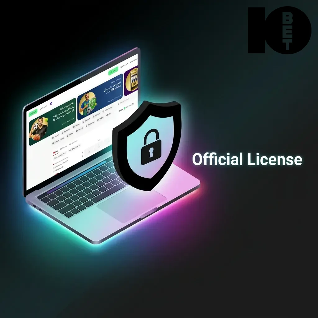UKGC official license badge confirming 10bet's regulated, fair, and secure gambling platform for players.