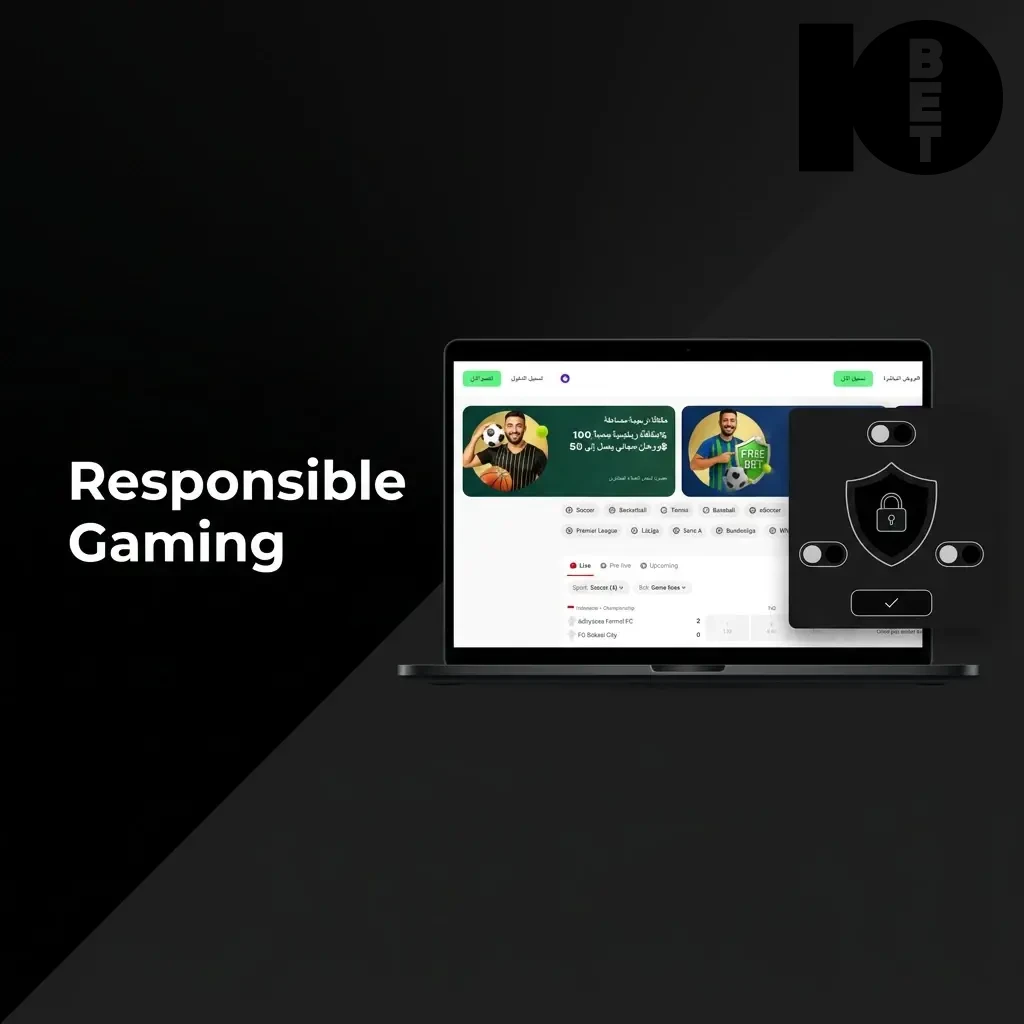 Responsible gaming tools including deposit limits, session reminders, self-exclusion, and support links for player wellbeing control.