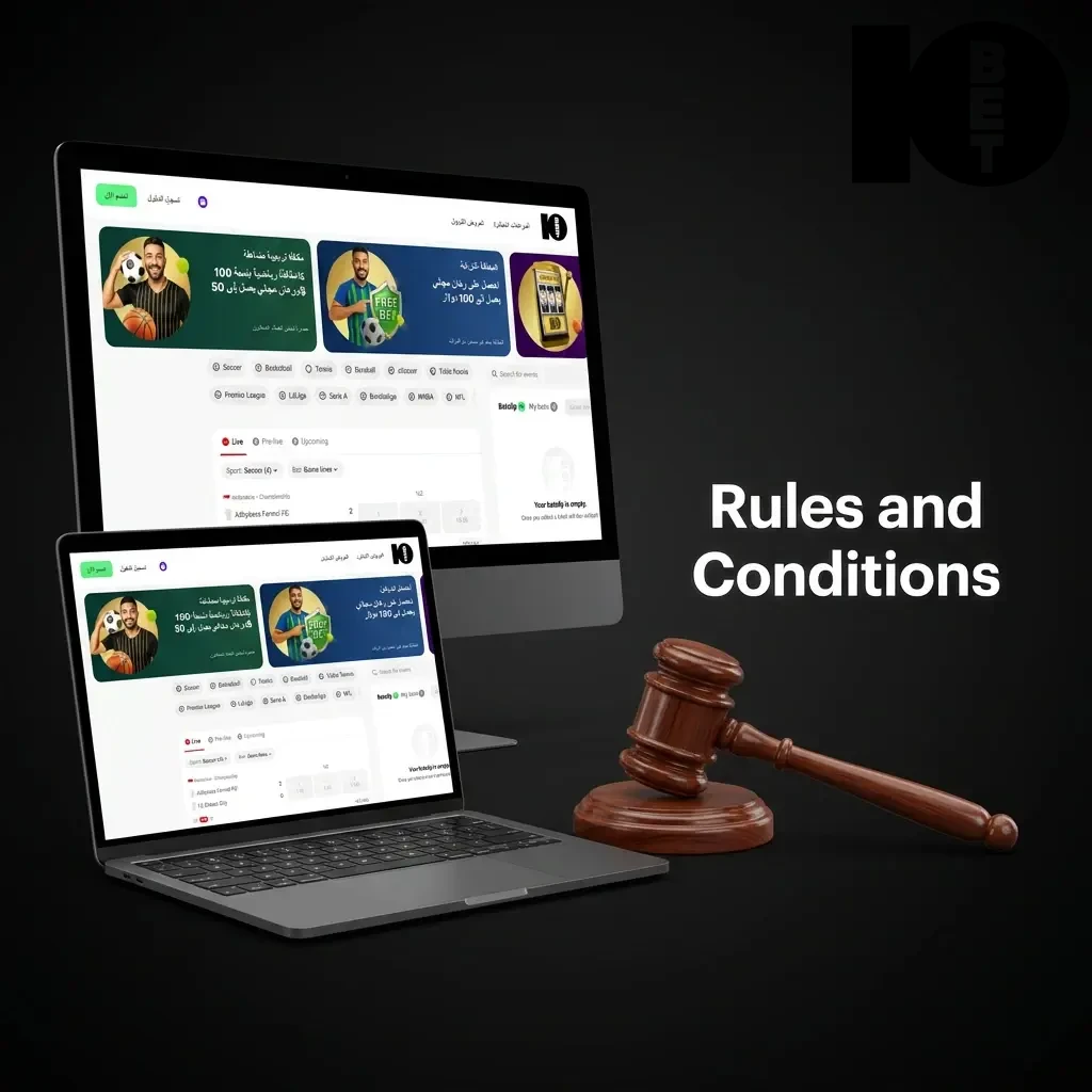 Online betting rules and conditions document listing age requirements, account policies, bonus terms, and withdrawal verification steps.