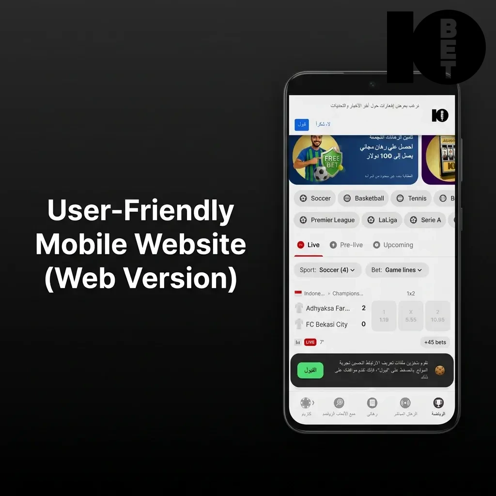 10bet mobile website on smartphone browser showing casino games and sports betting interface, no download required