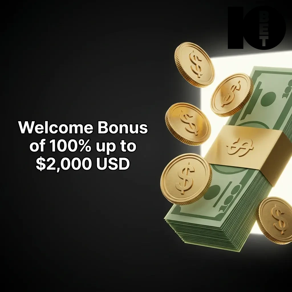 10bet casino welcome bonus offer: 100% match up to $2,000 USD with 30x wagering requirements for new players