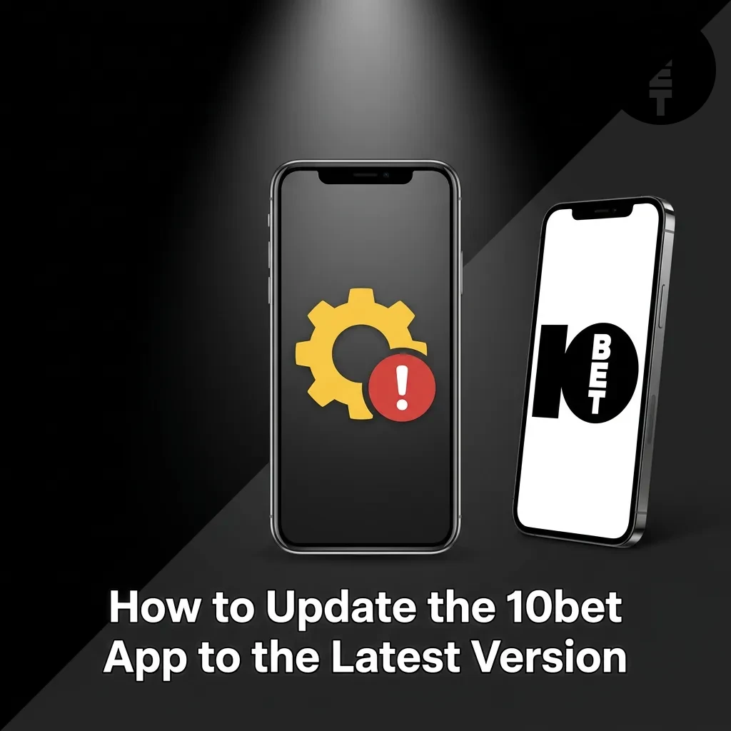 10bet app displayed on a smartphone screen showing automatic updates with no manual action required