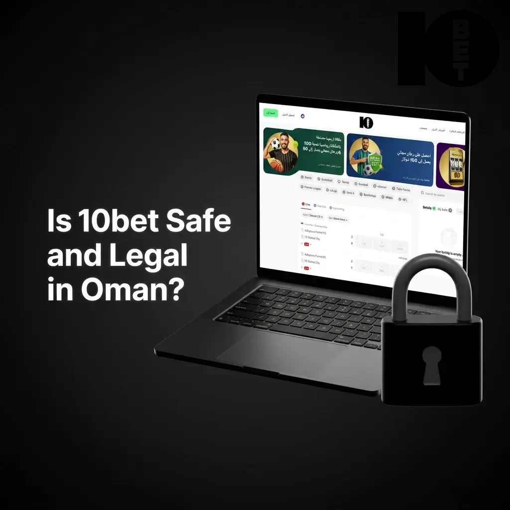 10bet casino interface showing MGA license badge and SSL security encryption symbols for Oman players