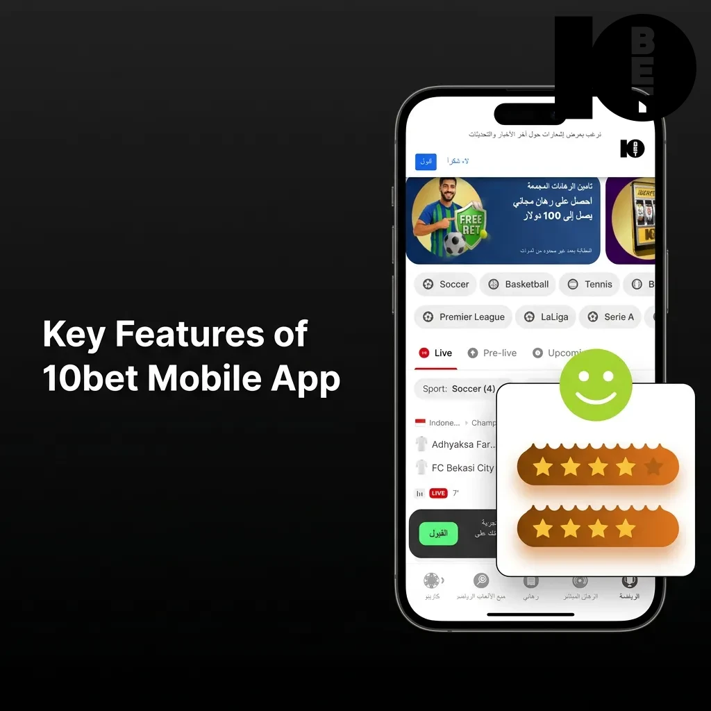 10bet mobile app features: no download PWA, $2000 bonus, live betting, casino games, multiple payments, 24/7 support