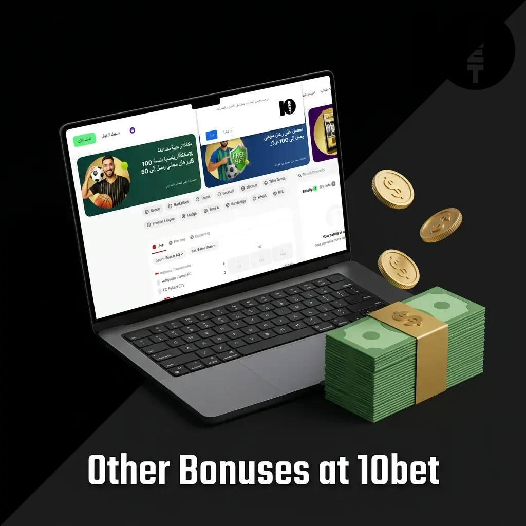 10bet ongoing promotions for existing players, including a 50% weekly reload bonus up to $500 and $20 free bets.