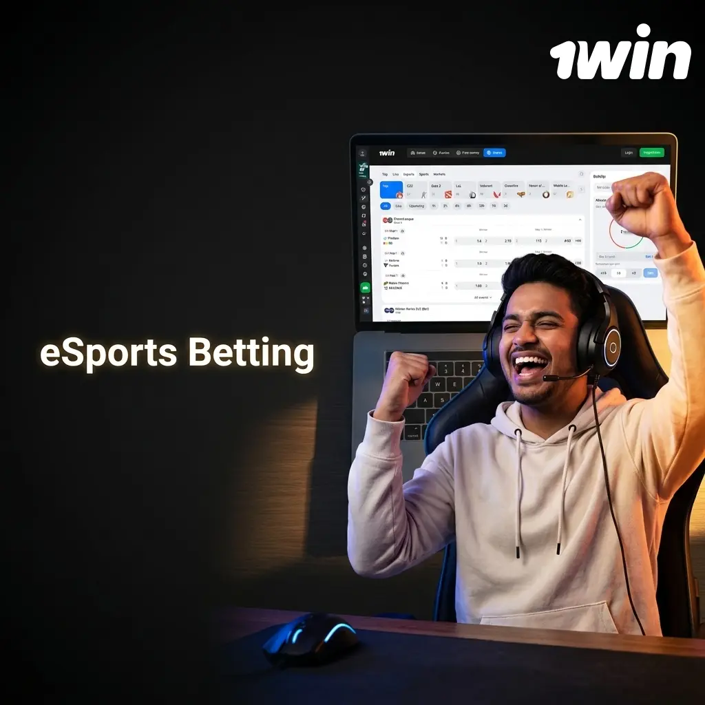 1win eSports betting on Dota 2, CS2, League of Legends and Valorant with live markets for major tournaments
