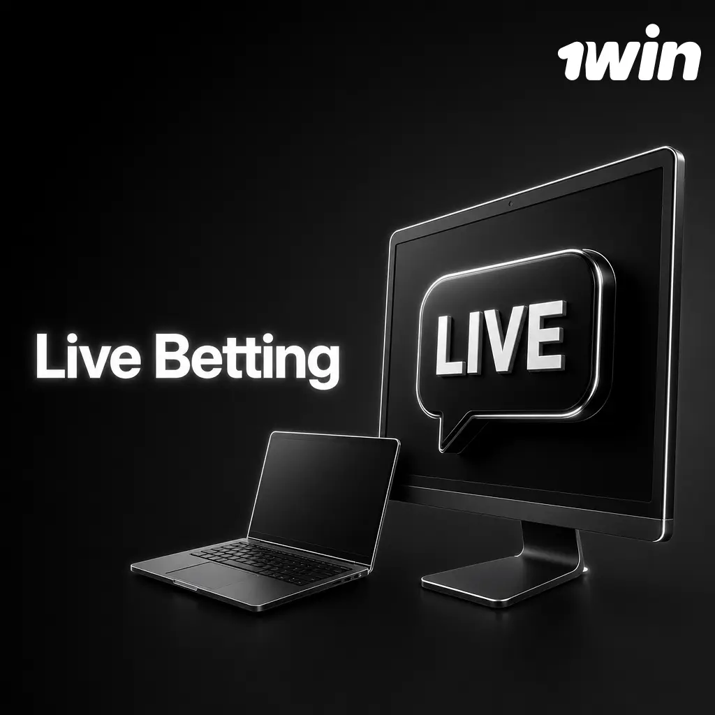 1win live betting interface showing real-time odds, match stats, and in-play markets across 30+ sports