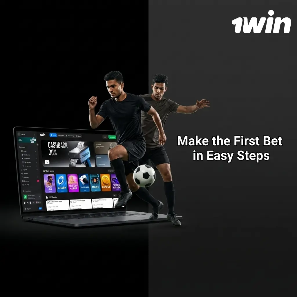 Step-by-step guide to placing your first sports bet on 1win in under three minutes with INR deposit