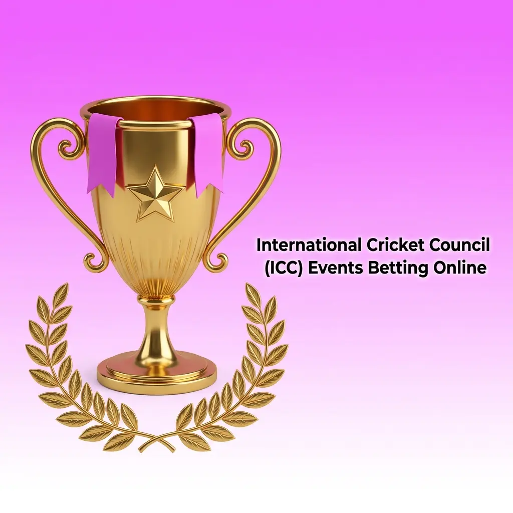 ICC 2026 cricket betting markets showing Champions Trophy and Women's T20 World Cup odds on 9winz and 22bet