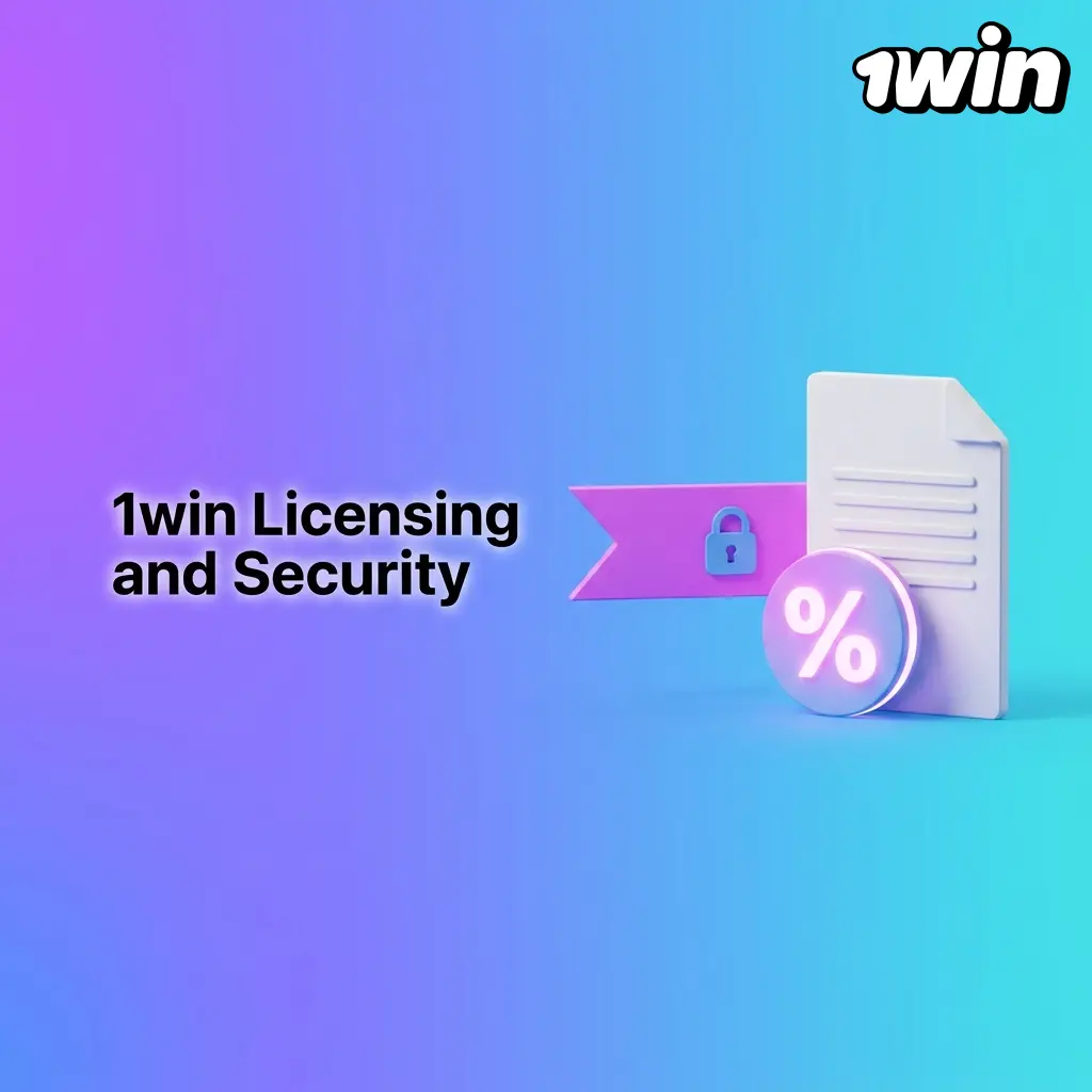 1win Curaçao eGaming licence certificate with SSL encryption and security compliance symbols