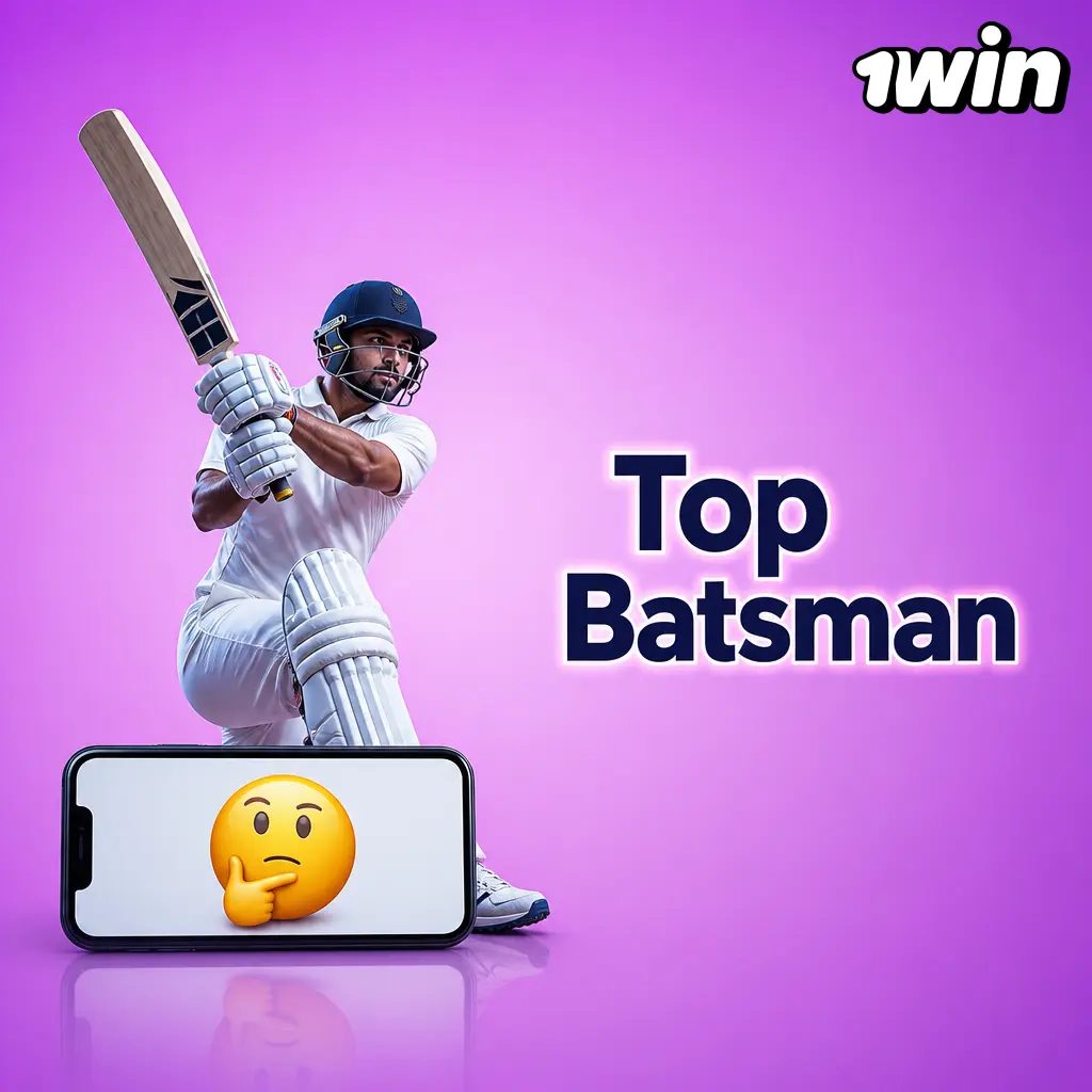 Top batsman betting for Indian Premier League 2026 on 1win