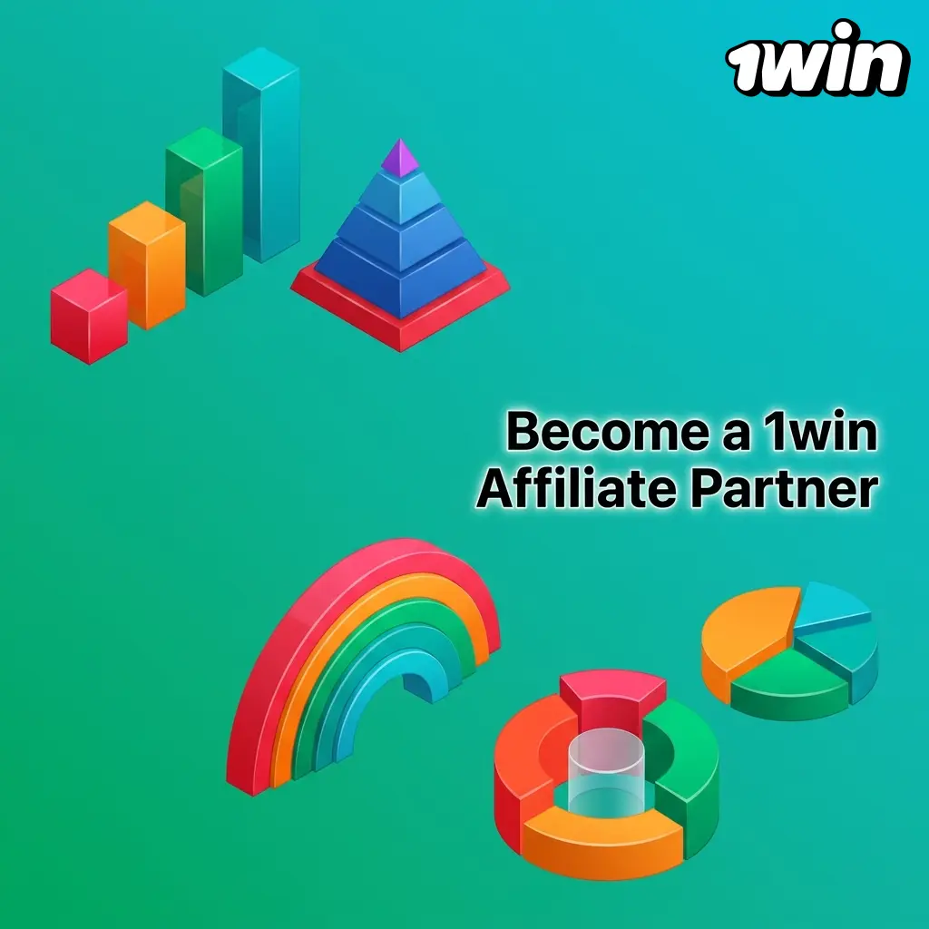 1win affiliate partner programme dashboard showing revenue share commissions tracking and player activity metrics